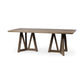 Rectangular Brown Solid Wood Top & Base Dining Table By Homeroots | Dining Tables | Modishstore - 2