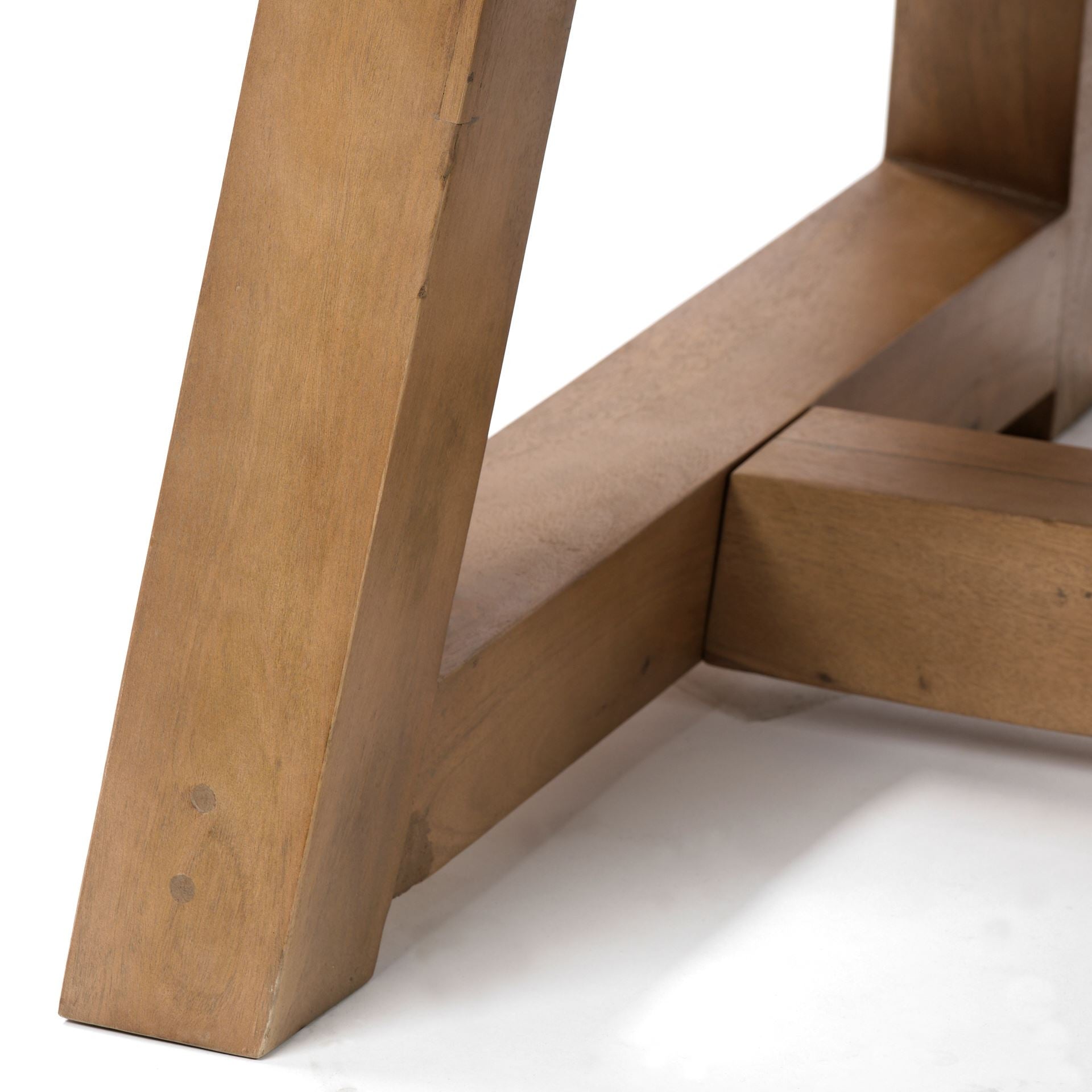 Rectangular Two Tone Brown Solid Wood Dining Table By Homeroots - 380471 | Dining Tables | Modishstore - 7