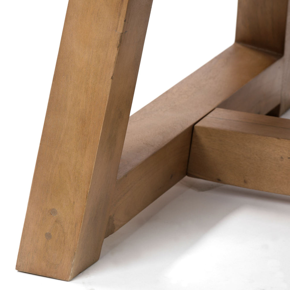 Rectangular Two Tone Brown Solid Wood Dining Table By Homeroots - 380472 | Dining Tables | Modishstore - 6
