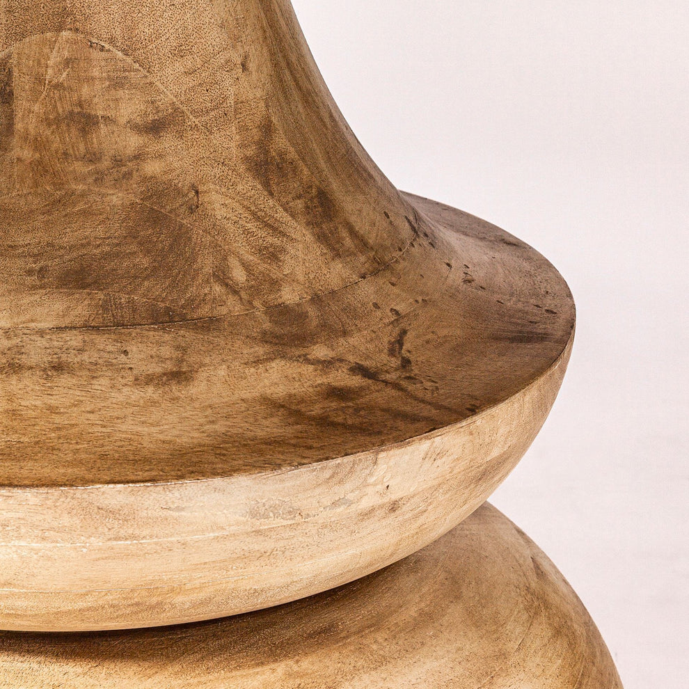 60' Round Blonde Solid Wood And Base Dining Table By Homeroots | Dining Tables | Modishstore - 6