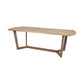 Rectangular Brown Solid Wood Top And Base Dining Table By Homeroots | Dining Tables | Modishstore