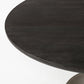 54' Round Brown Solid Wood Top With Gold Metal Base Dining Table By Homeroots | Dining Tables | Modishstore - 4