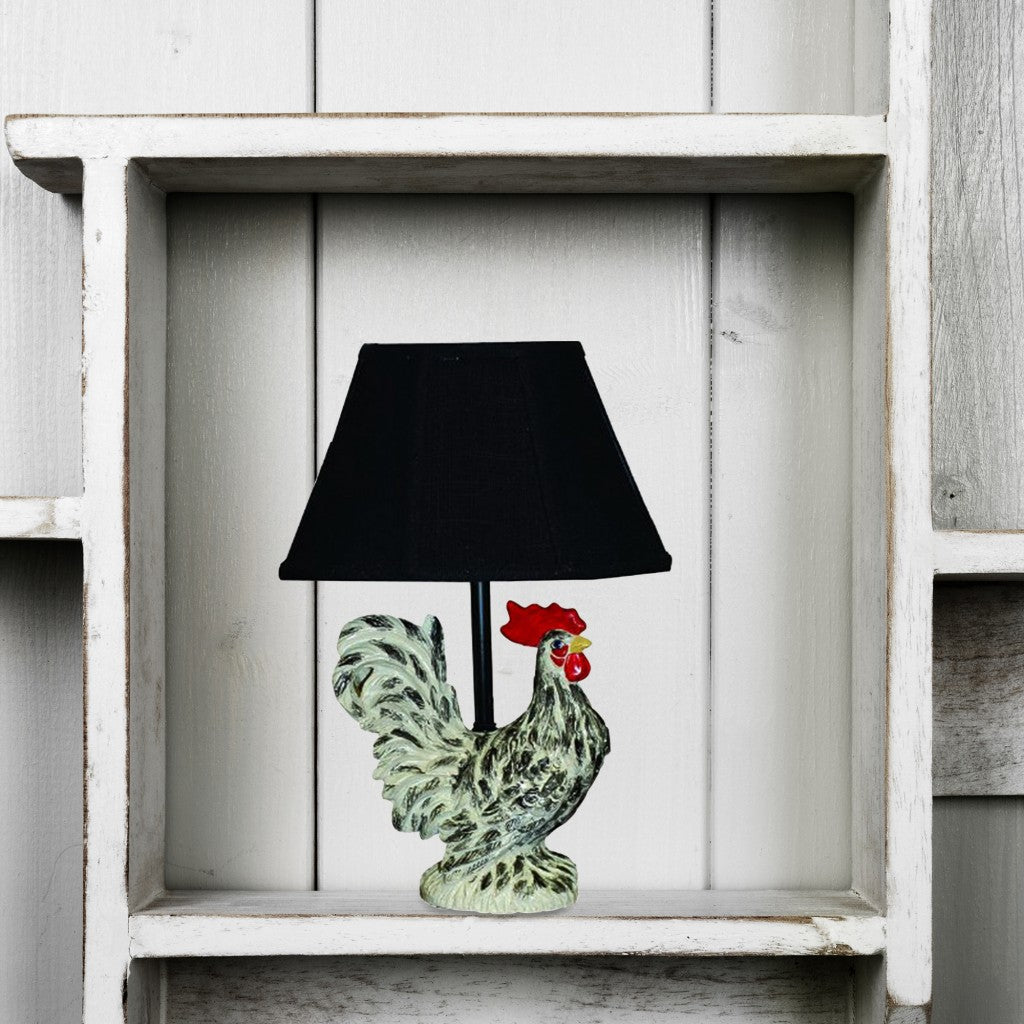 Rustic Farmhouse Rooster Accent Lamp By Homeroots | Table Lamps | Modishstore - 2