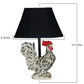 Rustic Farmhouse Rooster Accent Lamp By Homeroots | Table Lamps | Modishstore - 5