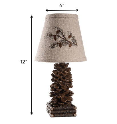 Pinecone Accent Lamp By Homeroots | Table Lamps | Modishstore - 5