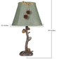Woodland Cottage Table Lamp By Homeroots | Table Lamps | Modishstore - 2