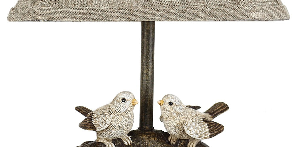 Two Cheery Birds on a Branch Accent Lamp By Homeroots | Table Lamps | Modishstore - 2