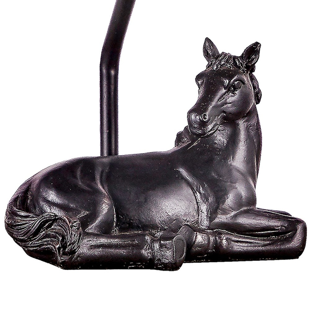 Horse Rests Peacefully Accent Lamp By Homeroots | Table Lamps | Modishstore - 2