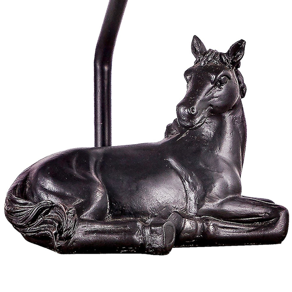 Horse Rests Peacefully Accent Lamp By Homeroots | Table Lamps | Modishstore - 2