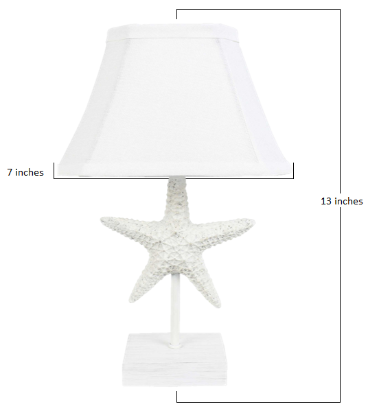 Sea Star Accent Lamp By Homeroots | Table Lamps | Modishstore - 2