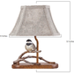 Songbird on a Branch Accent Lamp with Tailored Shade By Homeroots | Table Lamps | Modishstore - 4