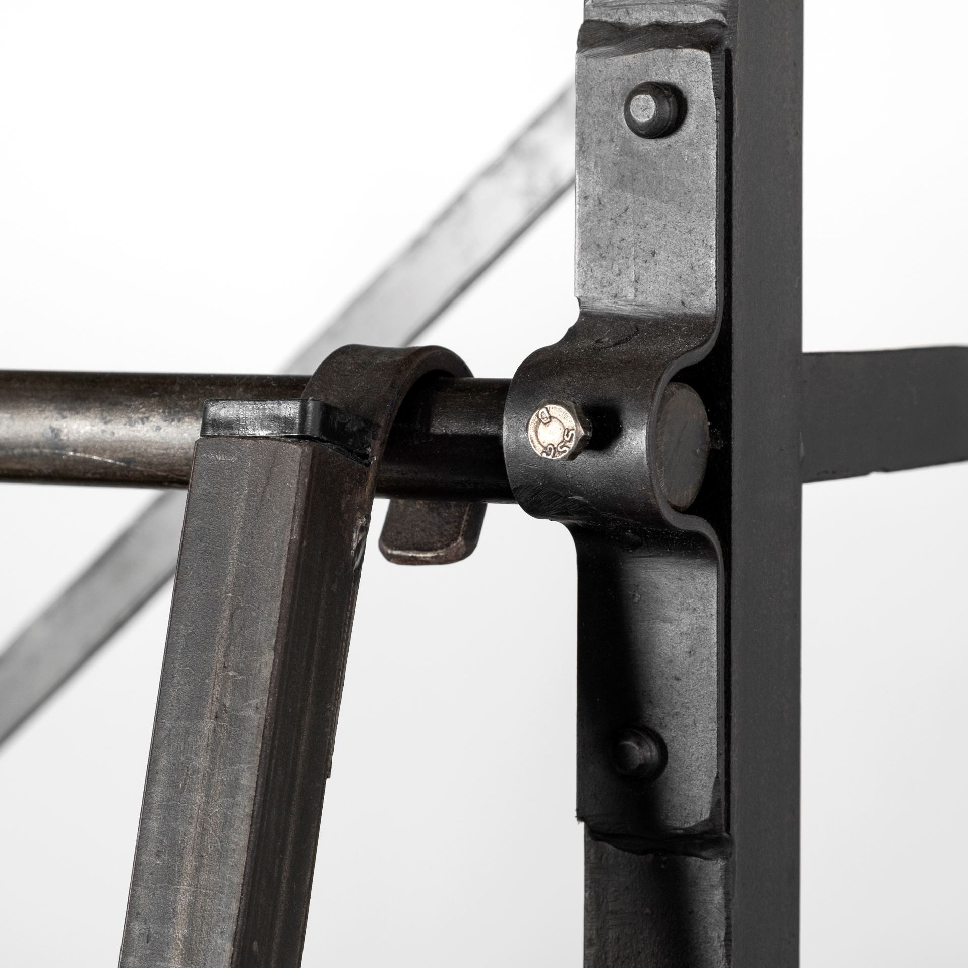 Medium Brown Wood Shelving Unit with Copper Ladder and 4 Shelves By Homeroots | Shelves & Shelving Units | Modishstore - 7