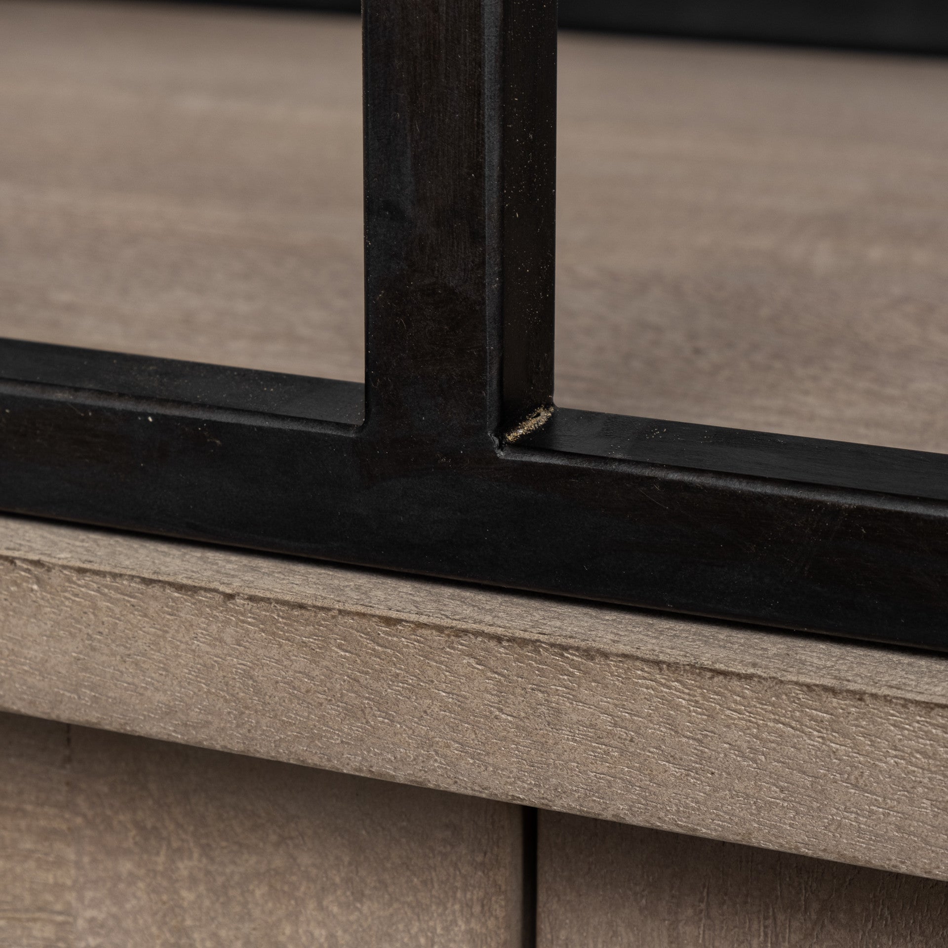 Light Brown Wood and Iron Shelving Unit with 3 Shelves By Homeroots - 380591 | Shelves & Shelving Units | Modishstore - 5