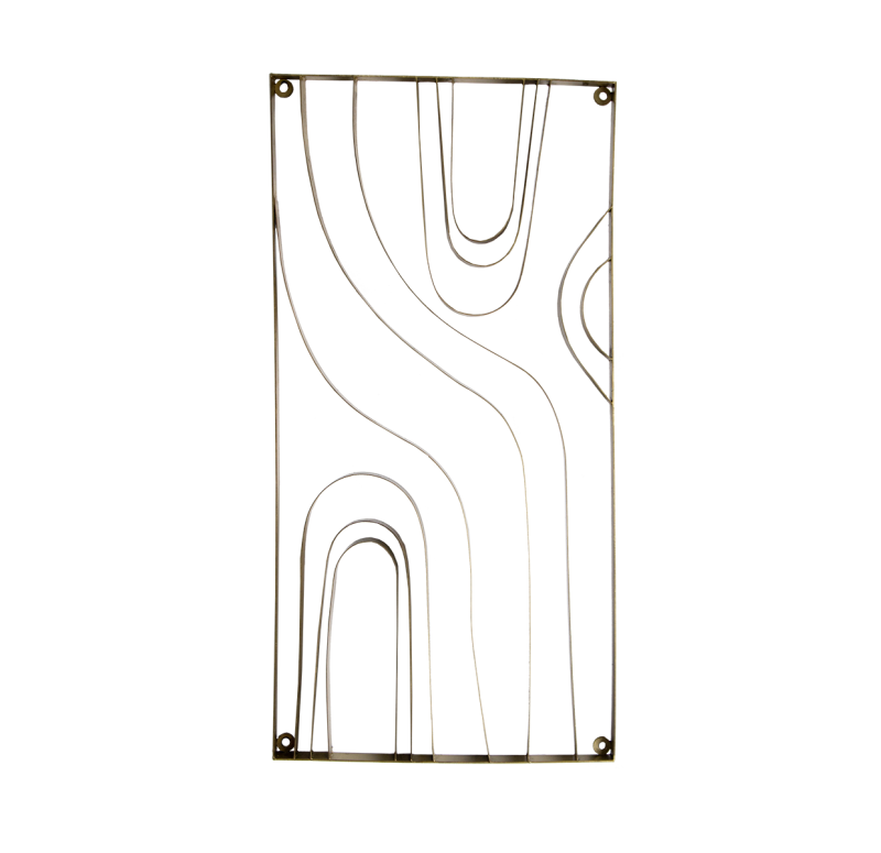 Gold Leaf Design Group Metal Wood Grain Panel - Set Of 2 | Wall Decor | Modishstore-4
