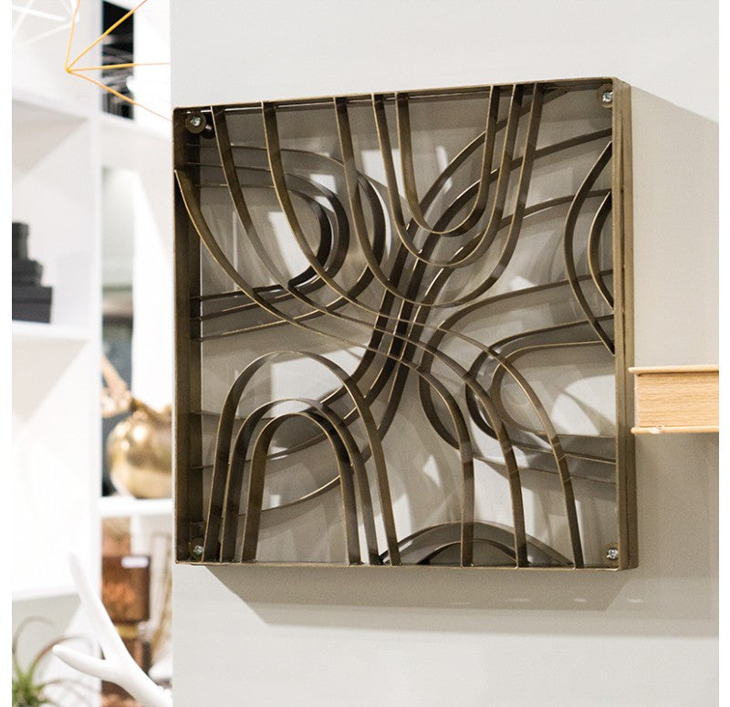 Gold Leaf Design Group Metal Wood Grain Panel - Set Of 2 | Wall Decor | Modishstore