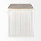 White And Brown Two Tone Wooden Kitchen Island With 3 Drawers By Homeroots | Bar Carts | Modishstore - 3