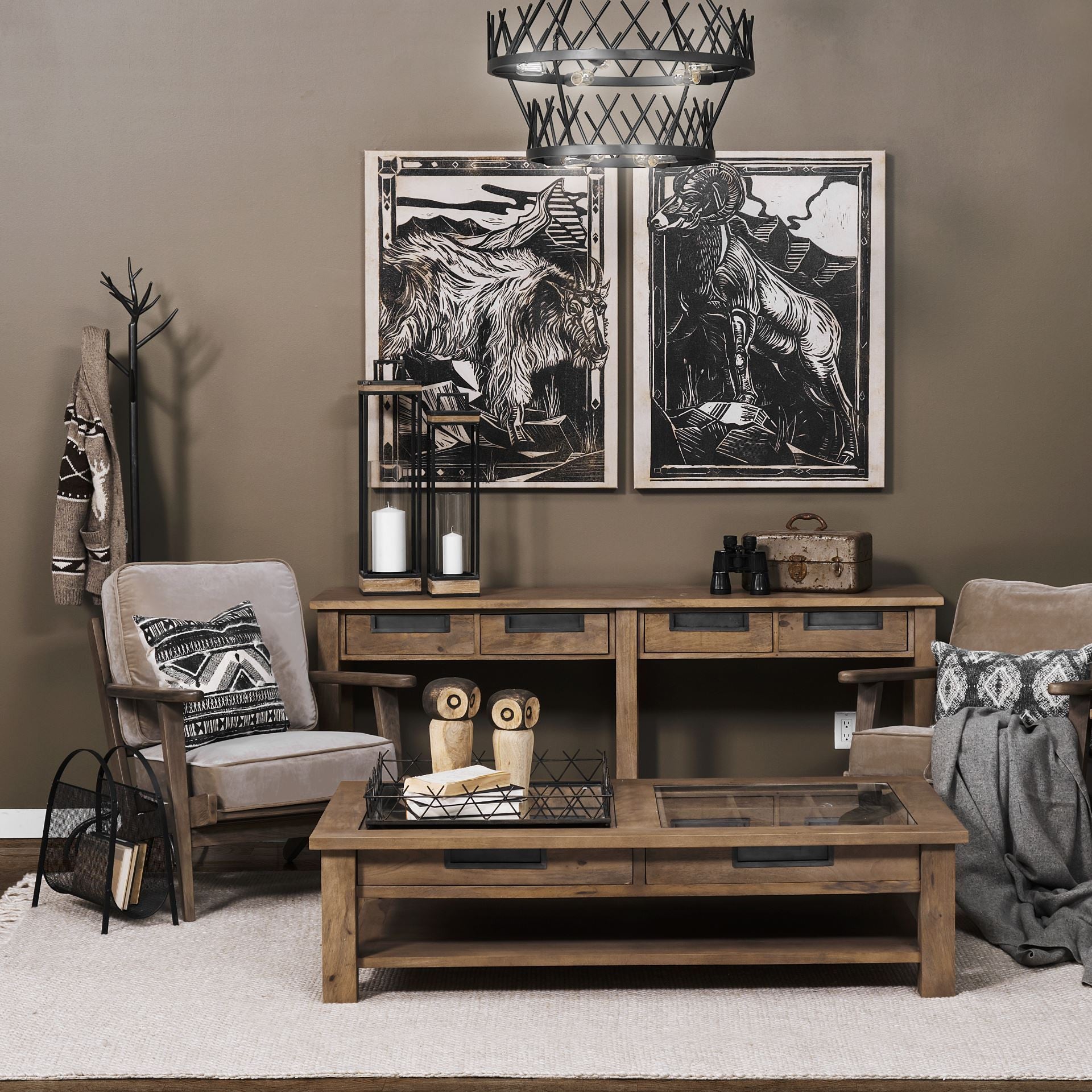 Olive Velvet Accent Chair with Covered Wooden Frame By Homeroots | Accent Chairs | Modishstore - 7