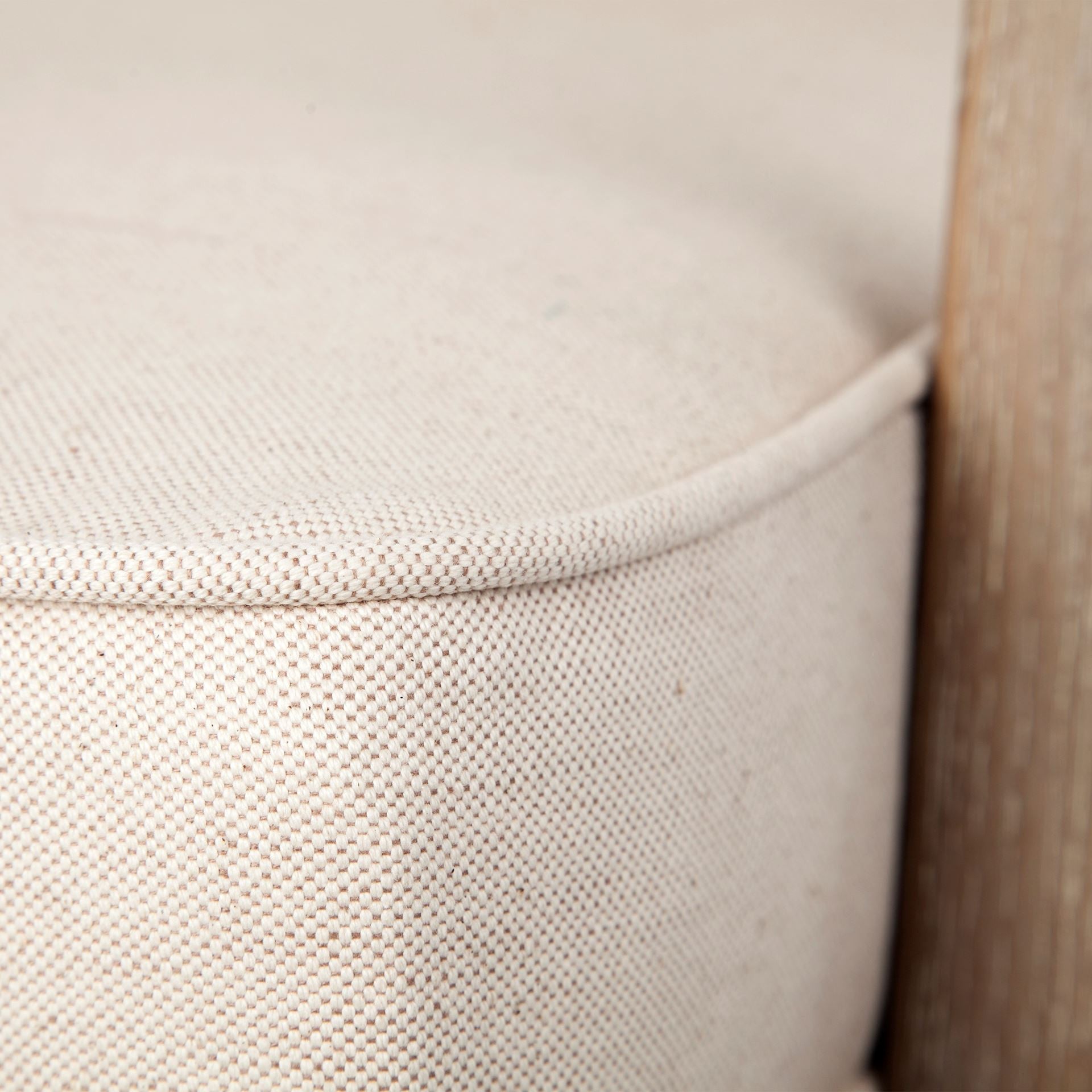 Off White Fabric Seat Accent Chair with Ash Wood Frame By Homeroots | Accent Chairs | Modishstore - 6