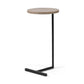 Brown Wood Round Top Accent Table with Black Iron Base By Homeroots | Accent Tables | Modishstore