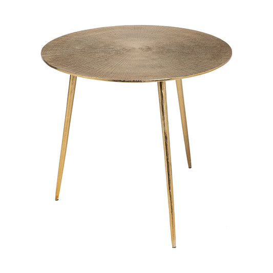 Large Gold Finish Round Starburst Accent Table By Homeroots