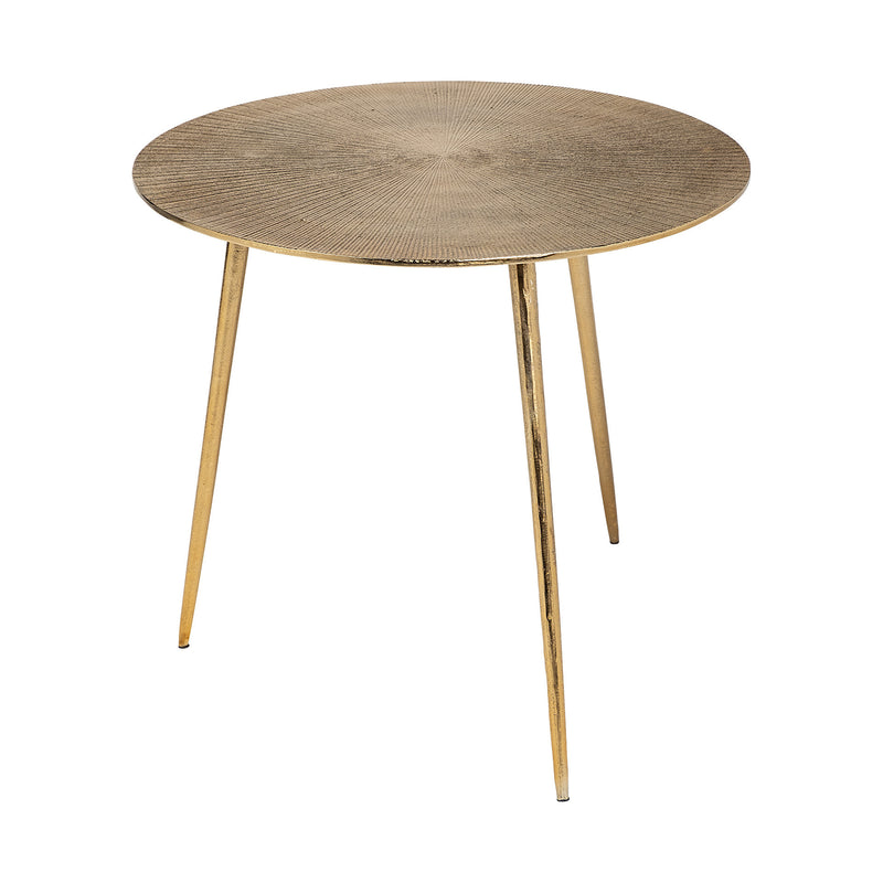 Large Gold Finish Round Starburst Accent Table By Homeroots | Accent Tables | Modishstore