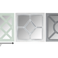 Set of 3 Geometric Wall Mirrors By Homeroots | Mirrors | Modishstore - 2