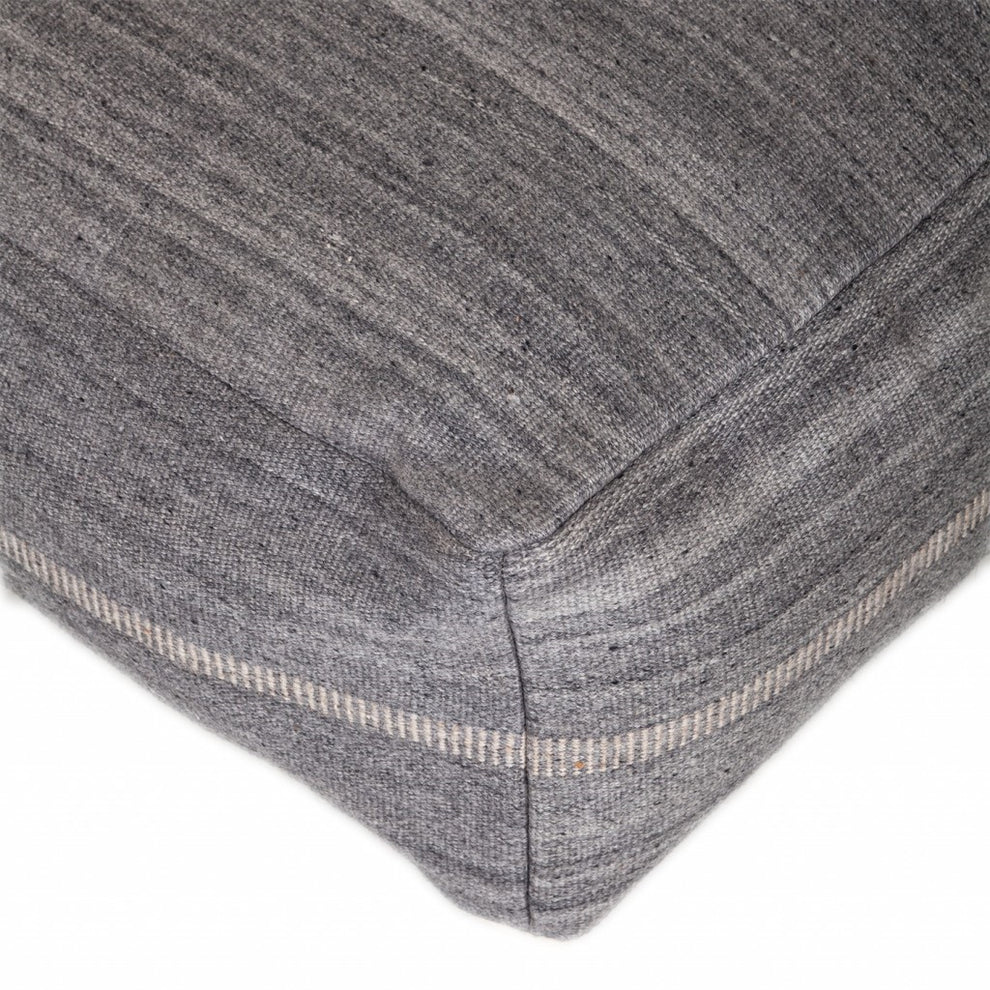 Steel Grey Stylish Pouf By Homeroots | Poufs | Modishstore - 5