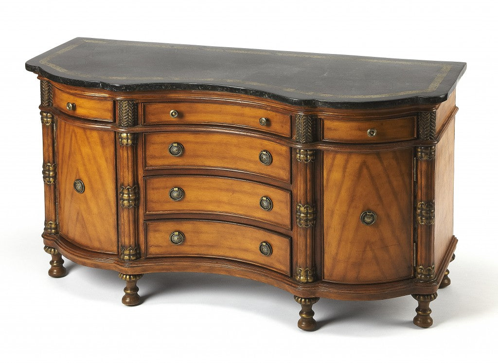 Traditional Style Wooden Credenza By Homeroots | Cabinets | Modishstore