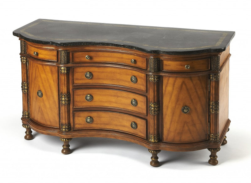 Traditional Style Wooden Credenza By Homeroots | Cabinets | Modishstore