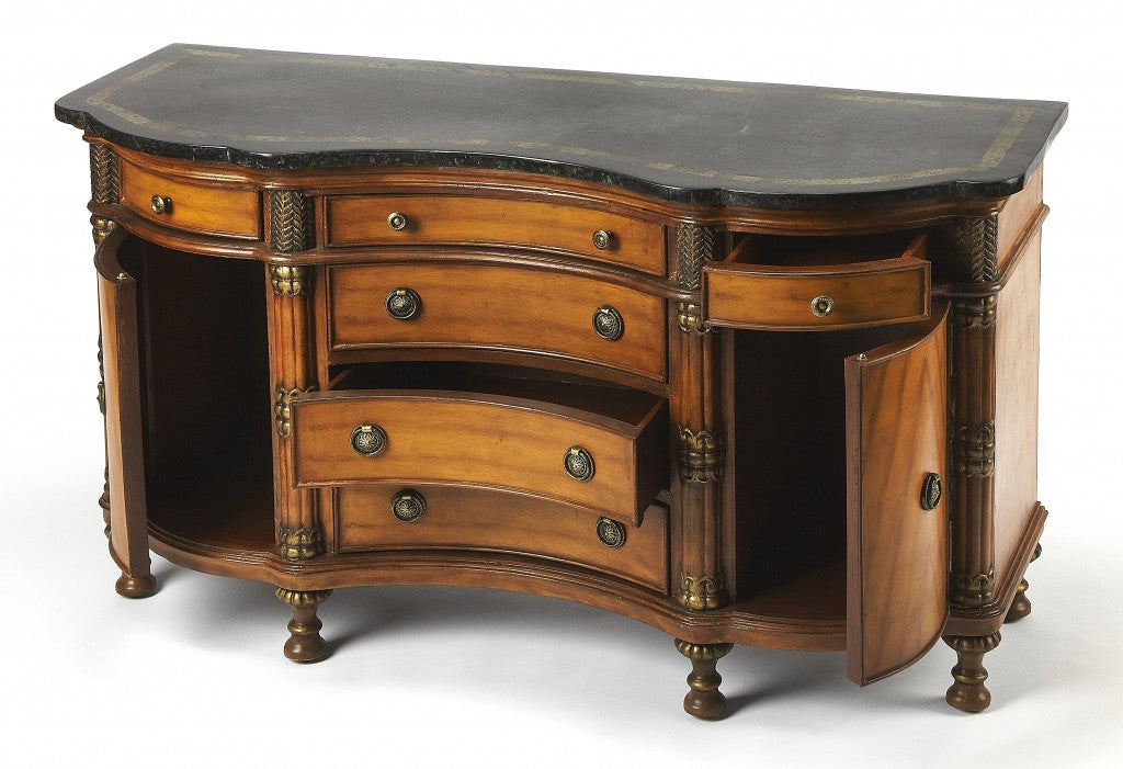 Traditional Style Wooden Credenza By Homeroots | Cabinets | Modishstore - 2