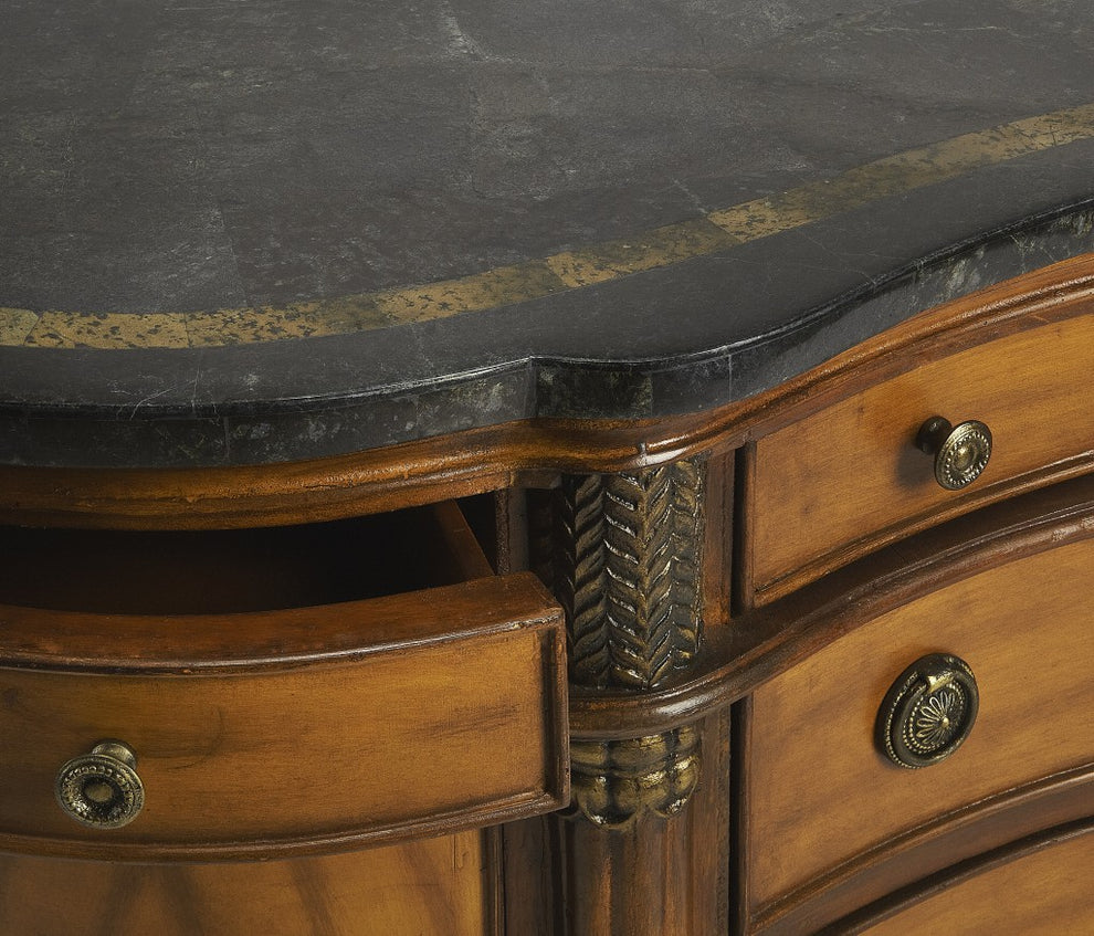 Traditional Style Wooden Credenza By Homeroots | Cabinets | Modishstore - 3