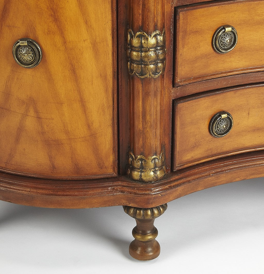 Traditional Style Wooden Credenza By Homeroots | Cabinets | Modishstore - 4