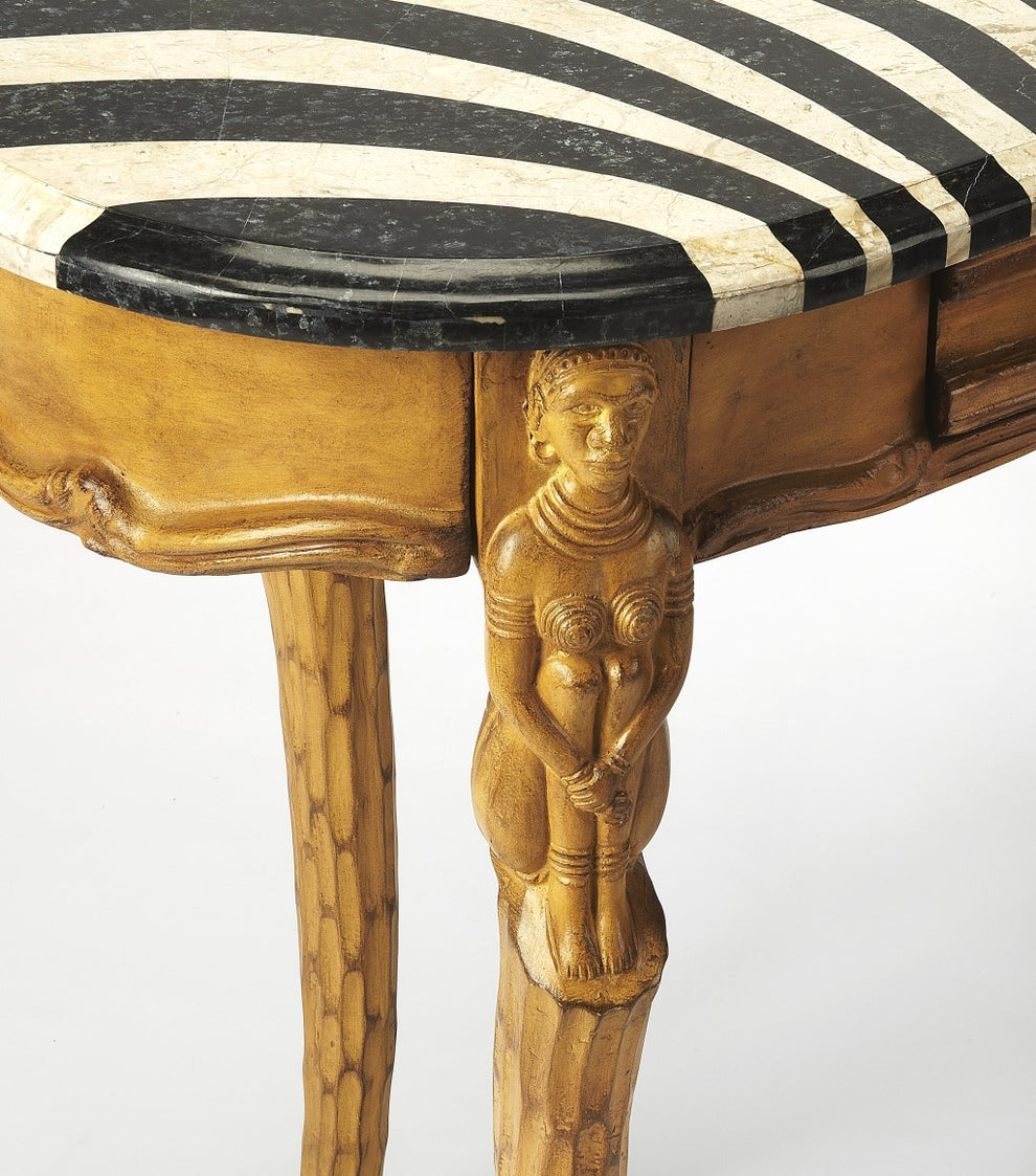 Exotic Zebra Curved Multifunctional Laptop Desk By Homeroots | Desks | Modishstore - 6