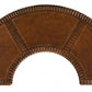 Hand Carved Leather Top Crescent Shape Desk By Homeroots | Desks | Modishstore - 5