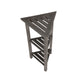 Hotel Gray Teak 32" Triangle Corner Shower Tiered Shelf By Homeroots | Shelves & Shelving Units | Modishstore - 6