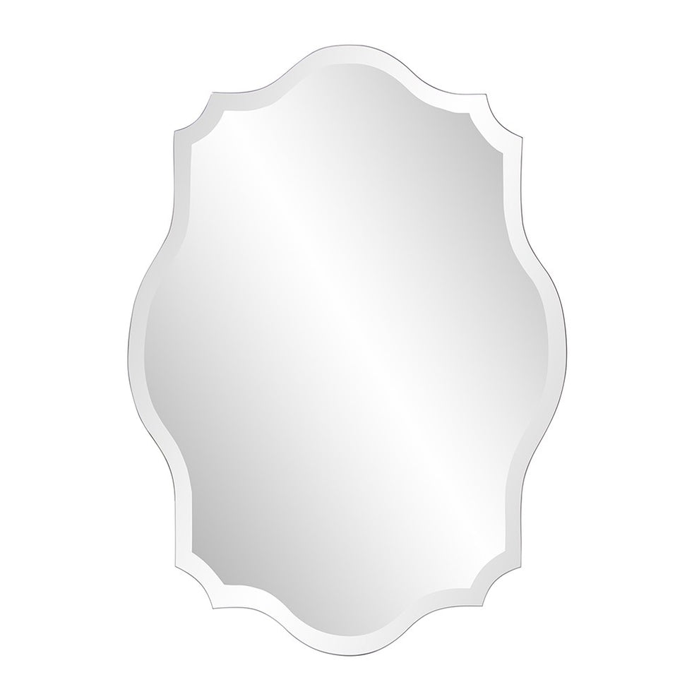 Minimalist Rectangle Mirror with Scalloped Corners and Curved Edges By Homeroots | Mirrors | Modishstore - 2