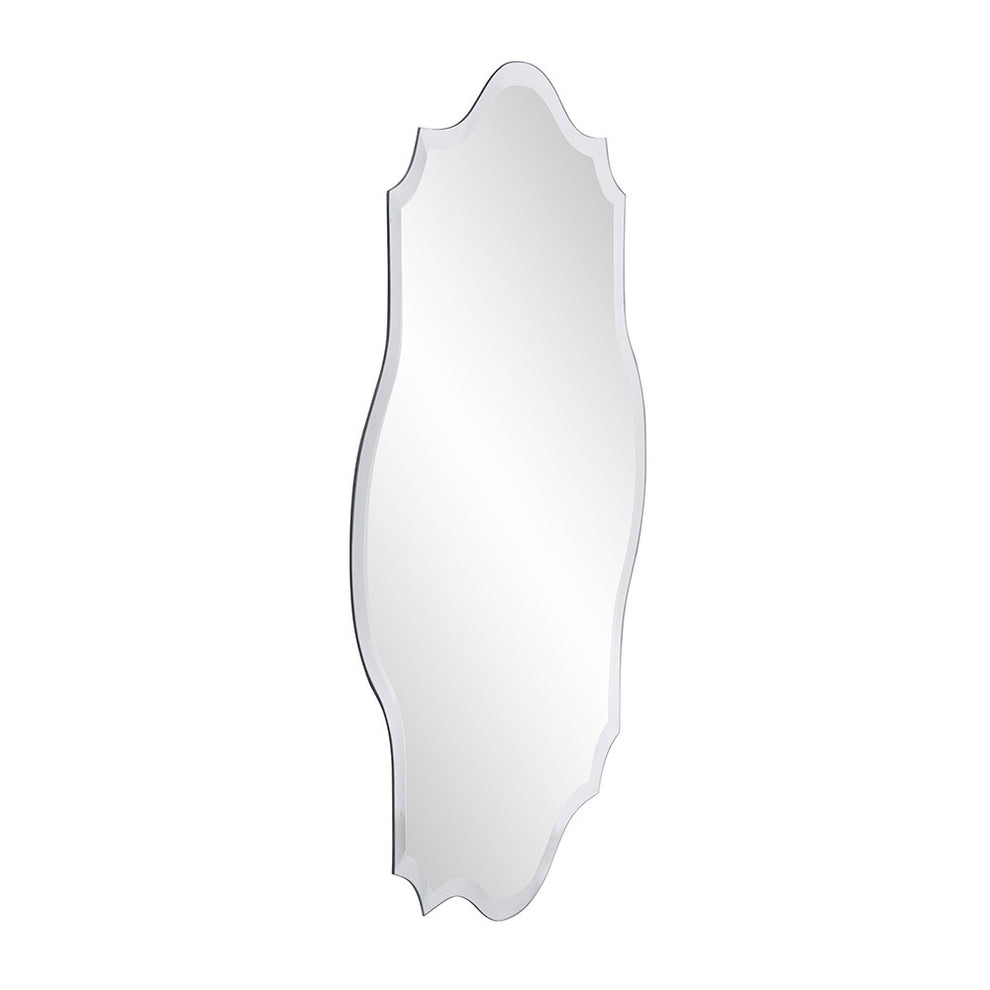 Minimalist Rectangle Mirror with Scalloped Corners and Curved Edges By Homeroots | Mirrors | Modishstore - 3
