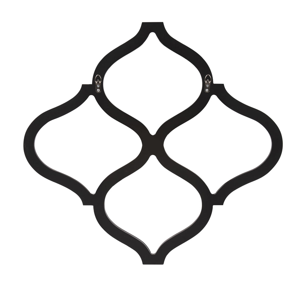 Interlocking Mirrored Curved Shapes with Beveled Edge By Homeroots | Mirrors | Modishstore - 5
