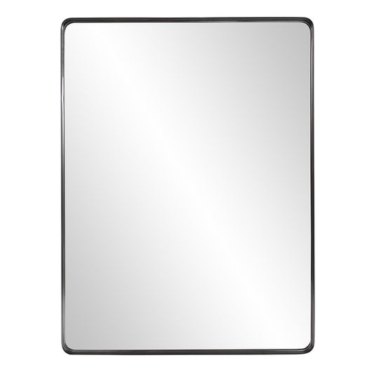 Rectangular Stainless Steel Frame with Brushed Black Finish By Homeroots | Mirrors | Modishstore