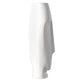 Matte White Ceramic Vase with Abstract Faces By Homeroots | Vases | Modishstore - 5