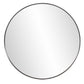 Round Stainless Steel Frame with Brushed Black Finish By Homeroots | Mirrors | Modishstore - 2