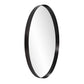 Round Stainless Steel Frame with Brushed Black Finish By Homeroots | Mirrors | Modishstore - 3