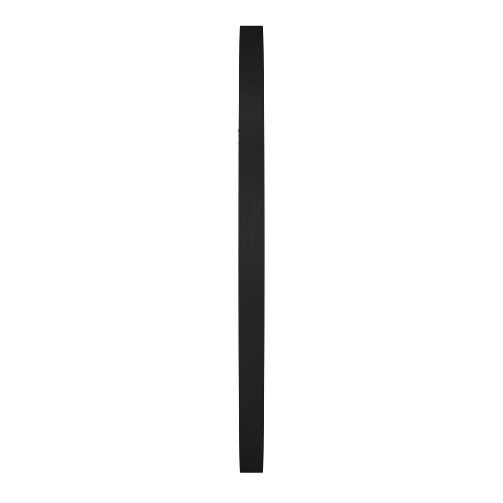 Round Stainless Steel Frame with Brushed Black Finish By Homeroots | Mirrors | Modishstore - 5