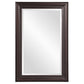 Rectangle Oil Rubbed Bronze Finish Mirror with Wooden Bronze Frame By Homeroots | Mirrors | Modishstore