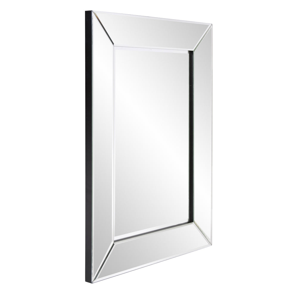 Rectangle Frame Mirror with Mirrored Finish And Beveled Edge By Homeroots | Mirrors | Modishstore - 3