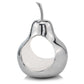 Pear Shaped Aliminum Cast Decorative Accent Bowl In White Interior By Homeroots | Trays | Modishstore