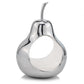 Pear Shaped Aliminum Cast Decorative Accent Bowl In White Interior By Homeroots | Trays | Modishstore - 2