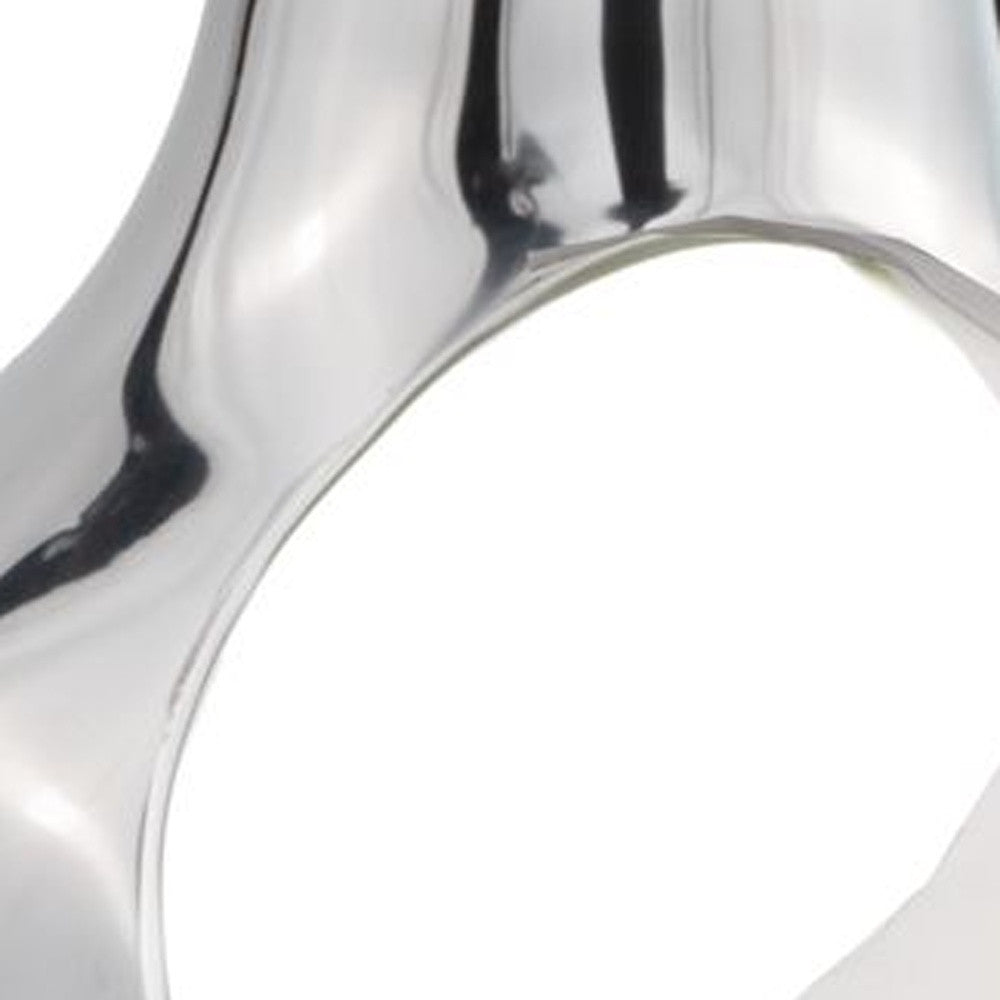 Pear Shaped Aliminum Cast Decorative Accent Bowl In White Interior By Homeroots | Trays | Modishstore - 5