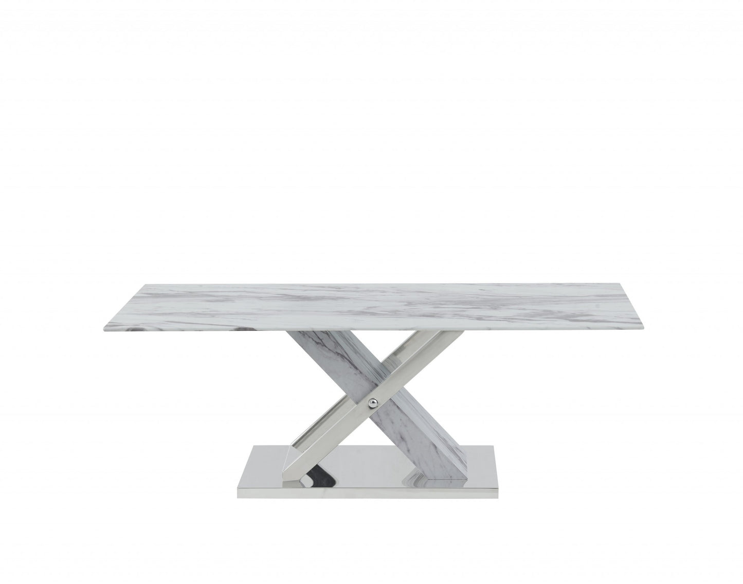 Elegant Marble Glass top Coffee Table By Homeroots | Coffee Tables | Modishstore
