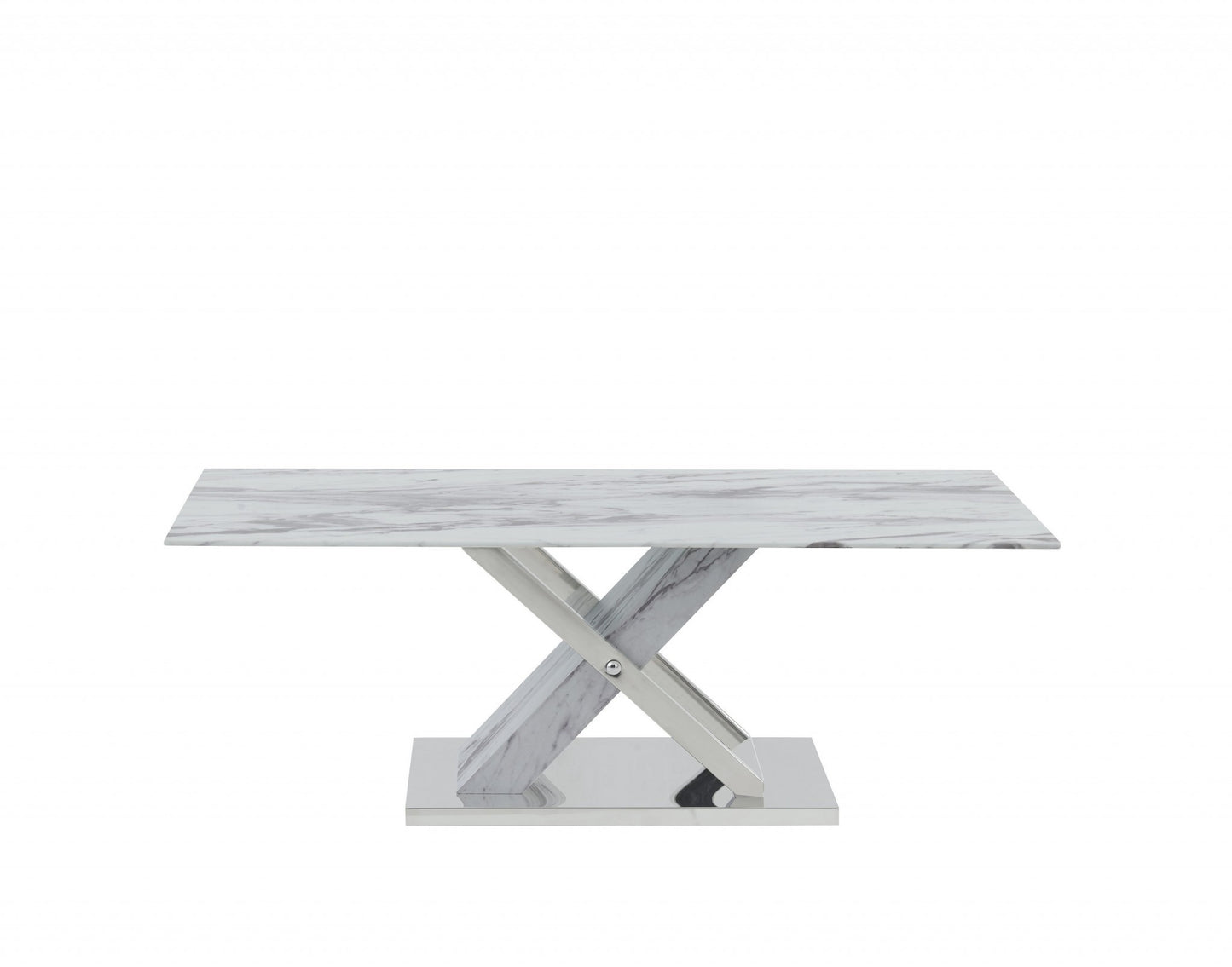 Elegant Marble Glass top Coffee Table By Homeroots | Coffee Tables | Modishstore - 3
